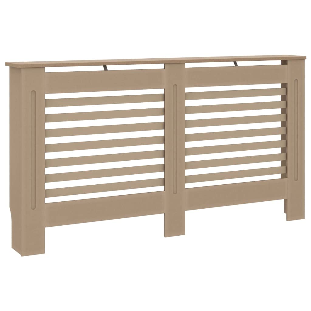 vidaXL Cubierta para Radiador, Armario de Pared para Calentador, Estante para Libros Adornos, Mueble Tapa de Calefacción de Salón, MDF