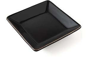 HANKOR Black Ceramic Jewelry Dish Tray