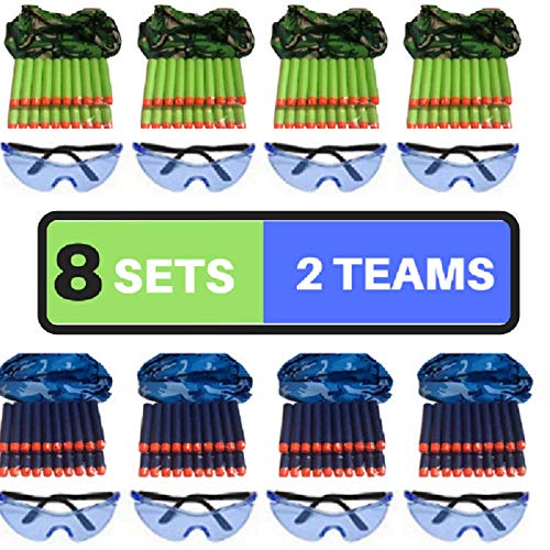 wishery Nerf Party Supplies Compatible with Nerf Guns, Nerf Fortnite. 8 Kids