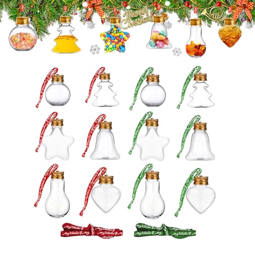 ZJKUBOIS 12 Weihnachtskugeln Plastik Durchsichtig, Christbaumkugeln...