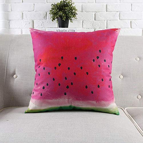 Coussin de bureau contre le mal de dos coton lin Snug pastèque - 2