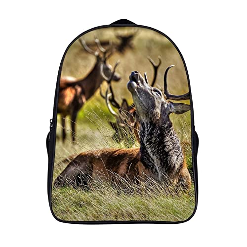 Sac à dos dos soulagé 40x28x16cm motif cerf pour tous