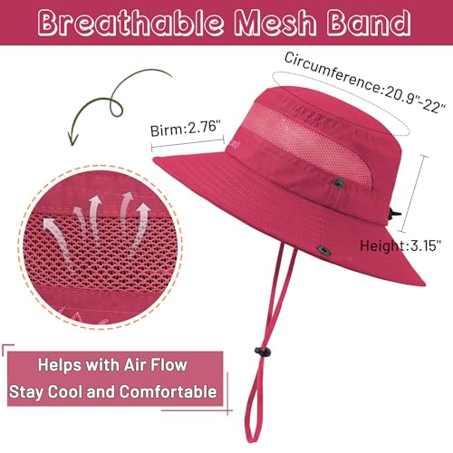 Zando Kids Sun Hat - Outdoor UPF 50+ Boys & Girls Wide Brim Kids Fishing, Hiking, Camping, Beach & Safari Hat4