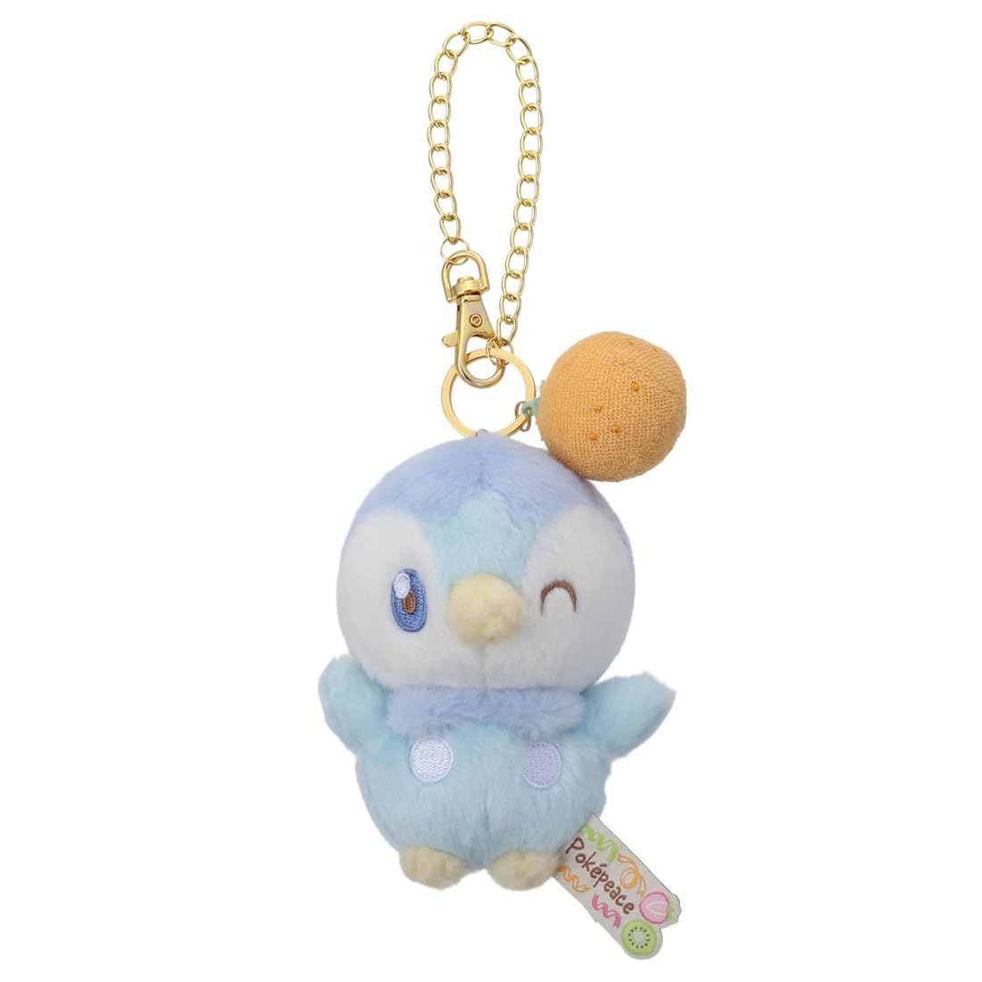 タカラトミーアーツ(TAKARATOMY A.R.T.S) ポケットモンスター ポケモン ポケピース ぬいぐるみチェーン付マスコット (カラフルVer.) ポッチャマ ぬいぐるみ高さ約11cm