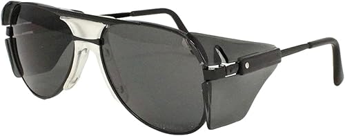 TITUS G77 - Gafas de seguridad con montura de metal premium Aviator Z87+, Z87.1, protección lateral, para disparos de motocicleta, DOT ANSI CE