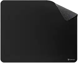 Mouse Pad TopGet ProControl | Gamer & Home Office | Precisão, Deslize Suave | Base Borracha Antiderrapante, Poliéster Durável | 22x18 cm (Preto)
