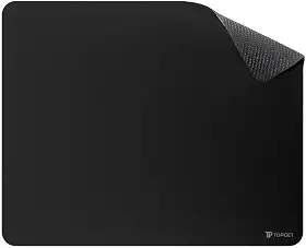 Mouse Pad TopGet ProControl | Gamer & Home Office | Precisão, Deslize Suave | Base Borracha Antiderrapante, Poliéster Durável | 22x18 cm (Preto)