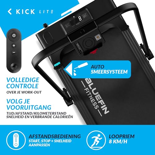 Bluefin Fitness Kick LITE Walking Pad| Loopband Voor Onder Je Bureau | Perfect voor Thuis en Inklapbaar | Compacte Walking Pad Loopband | Compatibel met Kinomap| Lichtgewicht Met Inklapbaar Stuur - Afbeelding 6