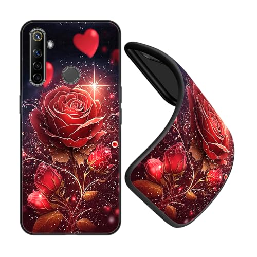 JEZSTHAI Funda Compatible con Realme C3,Carcasa de Silicona Premium,Anti-Choques y Anti-Arañazos,Funda Protectora de Suave para Negro con Dibujo con Patrón,B01