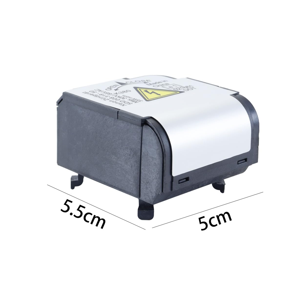 Módulo de encendido de faros delanteros de xenón 5DD00831950, 12 V, ABS plateado, resistente a golpes y calor, listo para usar.