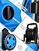 commowner 5000PSI Electric Pressure Washer - 2025 New Power Washer with Upgraded 33ft Pressure Washer Hose Reel, Foam Cannon, 4 Nozzle Set, Power Washer for House/Patios/Car/Fence, Blue