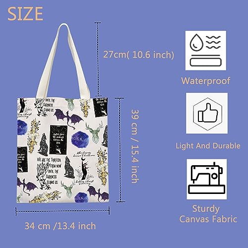 TIIMG Adult Fantasy Novel Inspired Handbag Tote Bag Reading Gift for Fans2