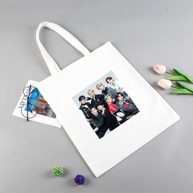 Miniatura 4 de Kpop STRAY KIDS Shoulder Bag,STRAY KIDS Merchandise Crossbody Handbag Casual Tote for Fans(Black)