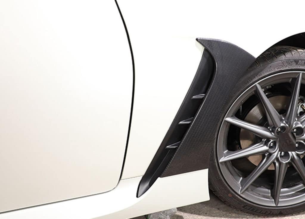New Protective Carbon Fiber Front Fender Add-ON Compatible with Subaru BRZ 2022-2023 (Black)