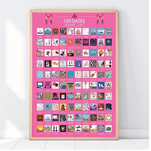 1pc Poster Scratch off 100 Date Benna Benna