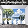 Custom Size Wall Murals Tranquil Lake Landscape Oil Painting Birch Trees White Cranes Reflection Sky Clouds SelfAdhesive Wall Fabric Removable Large Wallpaper for Living Room #4