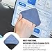 TNAIYH Car Touch Screen Cleaner Cloth, Microfiber Square Vehicle Screen Cleaning Wipes, Soft Automotive Dashboard Display Electronic Devices Cleaner Tool, Universal Fit (Blue/Gray)