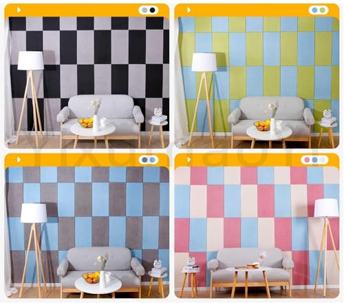 Paneles de pared acolchados 3D y pegatinas autoadhesivas anticolisión para dormitorio 8