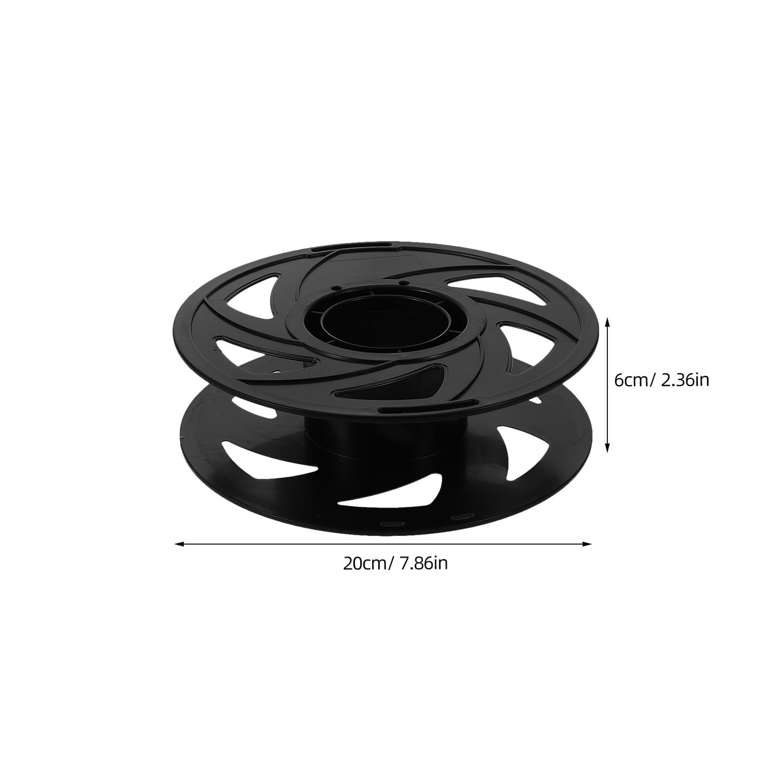 NUOBESTY Bobina di Filamento per Stampante 3D in Plastica, Set da 6 Pezzi Forma a Ventaglio Scavata, Compatibile Pla e Altri Materiali, per Conservazione Efficiente
