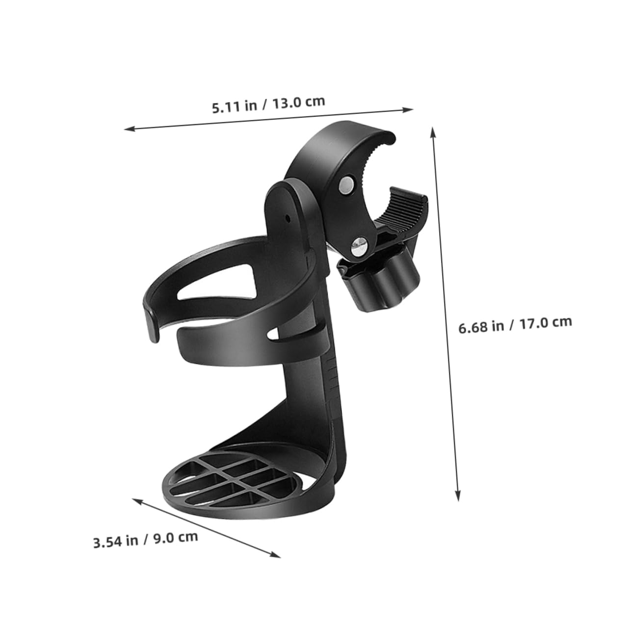 BRIGHTFUFU 2pcs Wheelchair Cup Holder Stroller Bottle Holder Universal Fit Portable Easy to Install for Seniors Mobility Devices