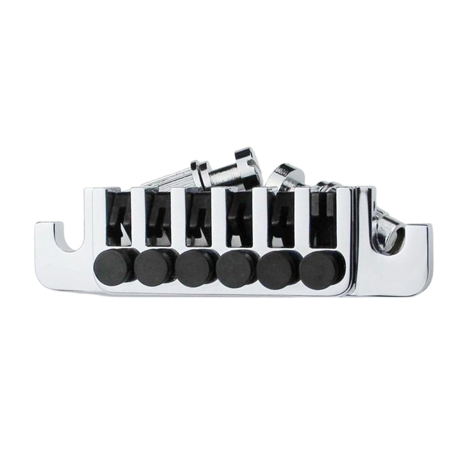 Guitarra Eléctrica Con Puente Inferior Y Accesorios De Color De Grado De Instrumento Ajustables | Puente de guitarra(Silver)