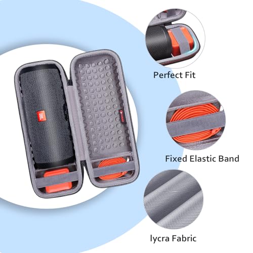 Image of XANAD Case for JBL Flip 4 /3 or Flip Essential 2 /1 or JBL Grip or Sonos Roam 2 /1 Waterproof Portable Speaker, Gray