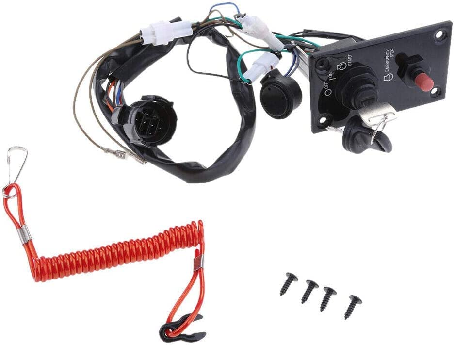 Miniatura 2 de Conjunto de panel de interruptor de llave de encendido fuera de borda marino 37100-96J24 para Suzuki