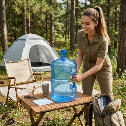 Récipient d'eau réutilisable avec poignée et pichet de 5 gallons