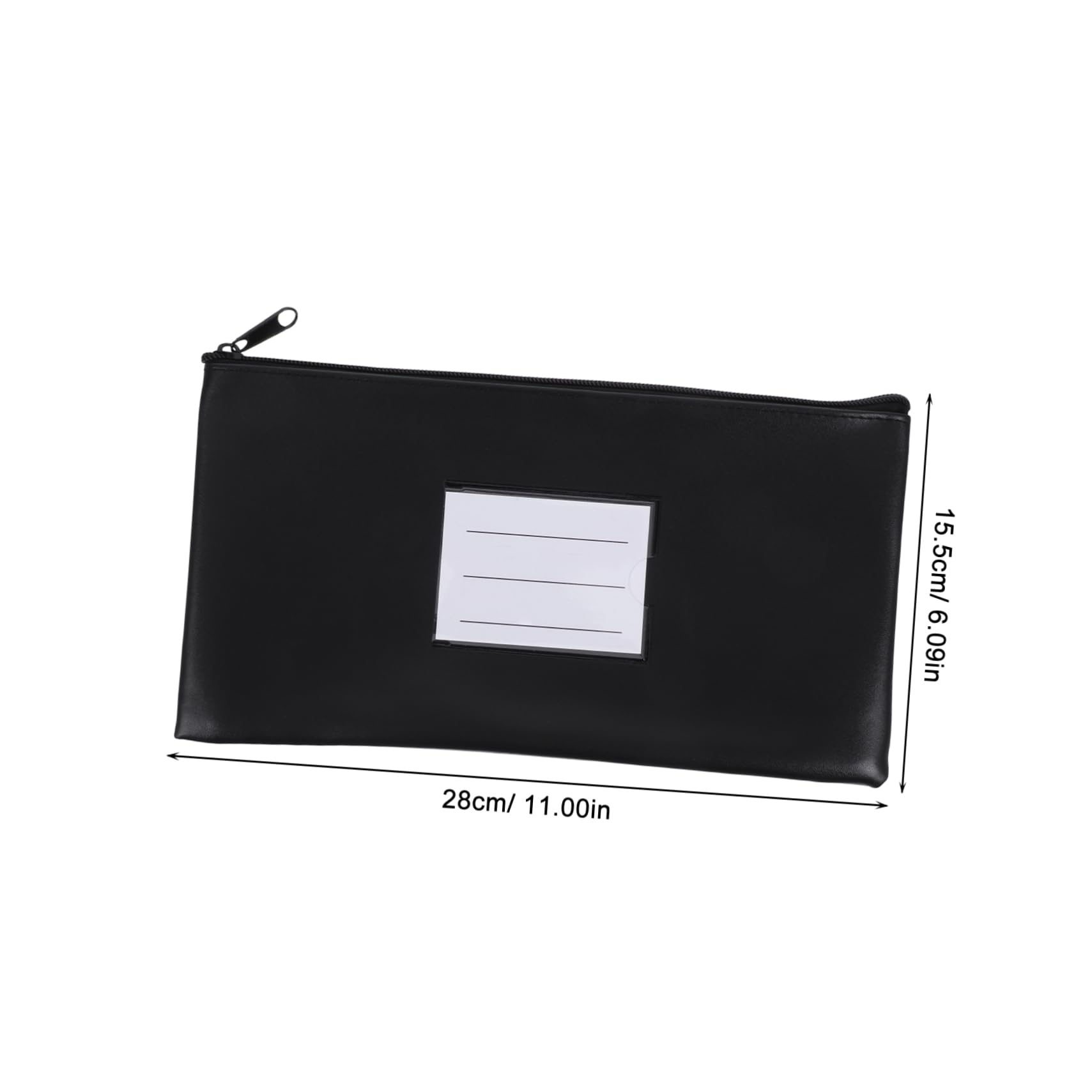 Happyyami Geldtaschen Banktasche A5 mit Reißverschluss Pu Material 6 Stück für Bank und Reise Sichere Aufbewahrung für Bargeld und Belege