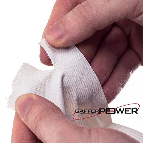 Gaffer Power Real Professional Premium Grade Gaffer Tape Made in The USA - White 2 Inch X 30 Yards - Heavy Duty Gaffer's Tape - Non-Reflective - Multipurpose - Better Than White Duct Tape - Image 4
