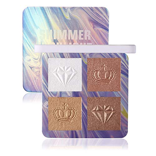 LANGMANNI 2020 New 4 Colors Stereo Highlighter Gloss Powder Long Lasting Brightening Powder Paltte ColorB