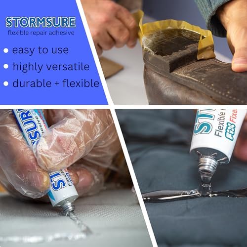 STORMSURE Klej uniwersalny, 15 g, klej do tkanin, wodoodporny, do napraw namiotów, plandek, żagli