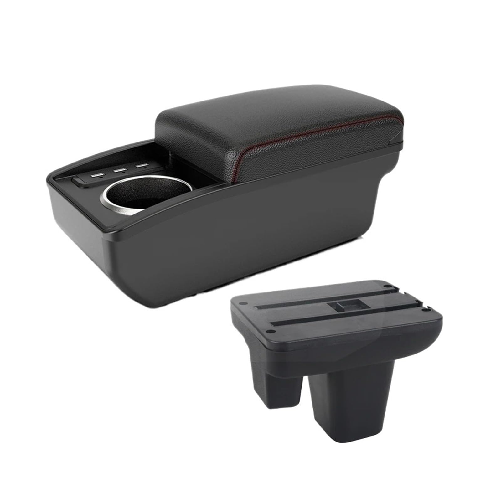 UMDJJU For MG3 For Armrest Box Car Central Storage Interior Modification Charging Supplies Right Driver Car Centre Console Armrest Box(B1 Red line 6 usb)