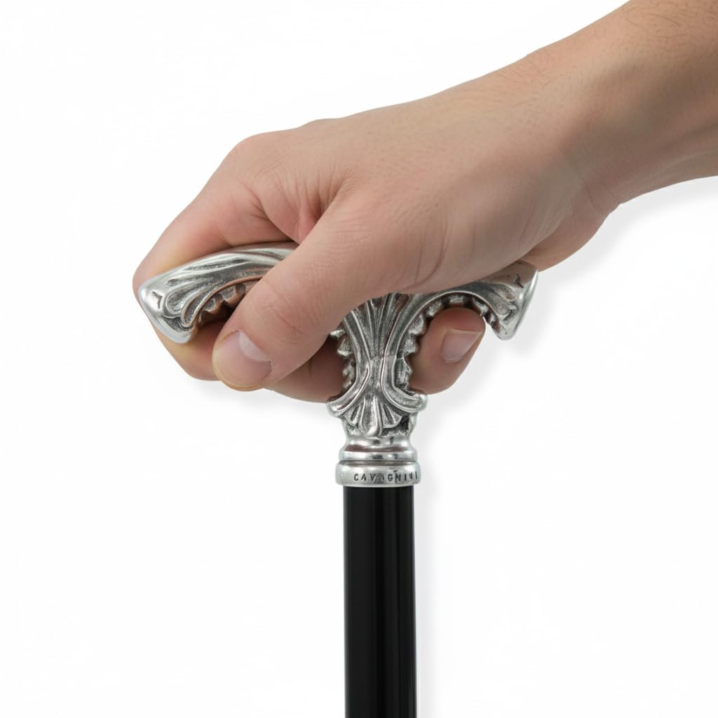 Eleganter Gehstock für Männer und ältere Frauen aus personalisiertem Holz | Handgefertigter orthopädischer Gehstock zum Sammeln | Handgefertigter von Cavagnini