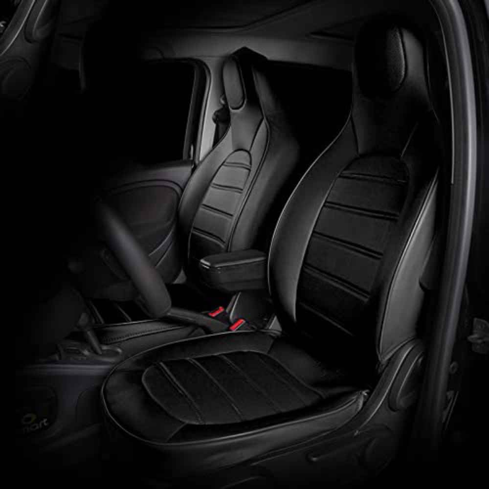 Coprisedili In Pelle Per Smart 453 Fortwo: Set Da 2 Pezzi Per Sedili Anteriori. Proteggono Da Macchie E Usura. Traspiranti E Facili Da Installare. Accessorio Interno Indispensabile! - 3