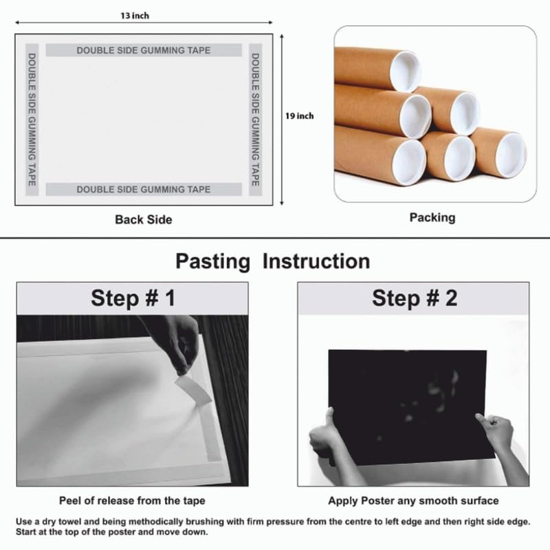 Image of POSTERONN Vision Board Kit Pack of 90 Elements with A4 Board & 12 Sheets | Manifestation Supplies with Quotes & Affirmations | Aesthetic Goal Planner Wall Poster Set for Room Decor