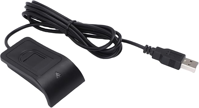USB Fingerprint Reader - 360° Biometric Scanner for 10 & 11, Plug and Play with Enhanced Security Features and Multi-User Capability