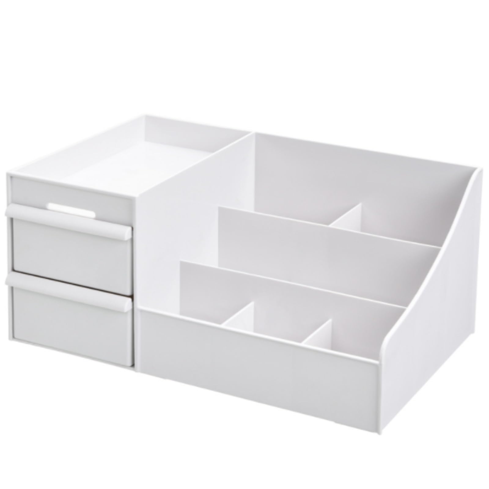 Stojak na Lakier do Paznokci, Toaletka, Pudełko Do Przechowywania Kosmetyków, Lakier Paznokci, Biżuteria Organizer do Pielęgnacji Skóry(White)