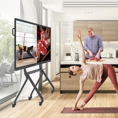Image of 86″ Smart Board, 4K UHD Interactive Whiteboard Built in Dual System and 13MP Camera, All in One Digital Whiteboard for Home, Classroom and Business (Wall Mount Included)