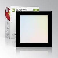 Vista 11 de ASD Luz LED de montaje empotrado cuadrada de 9 pulgadas, 18 W, 1270 lúmenes, 3000-5000 K, 120 V, 3CCT, regulable, ultra delgada, con certificación