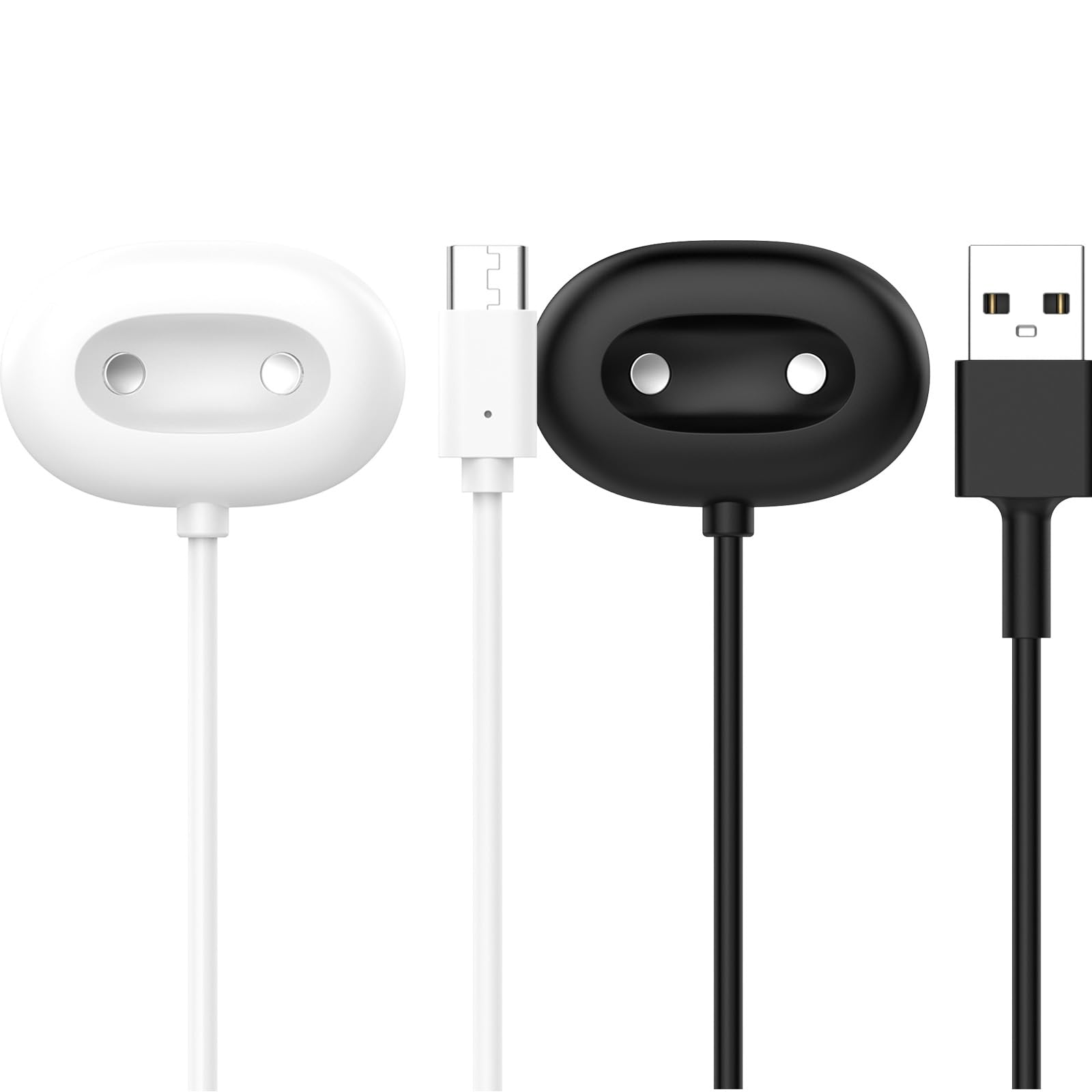 Cavo di ricarica magnetico USB A e tipo C per caricabatterie smart watch Google Pixel Watch 4, cavo di ricarica rapida da 1 m (confezione da 2)