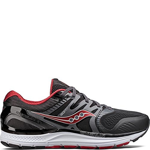 Saucony Men's Redeemer ISO 2 Running Shoe, Grey Black, 10 W US