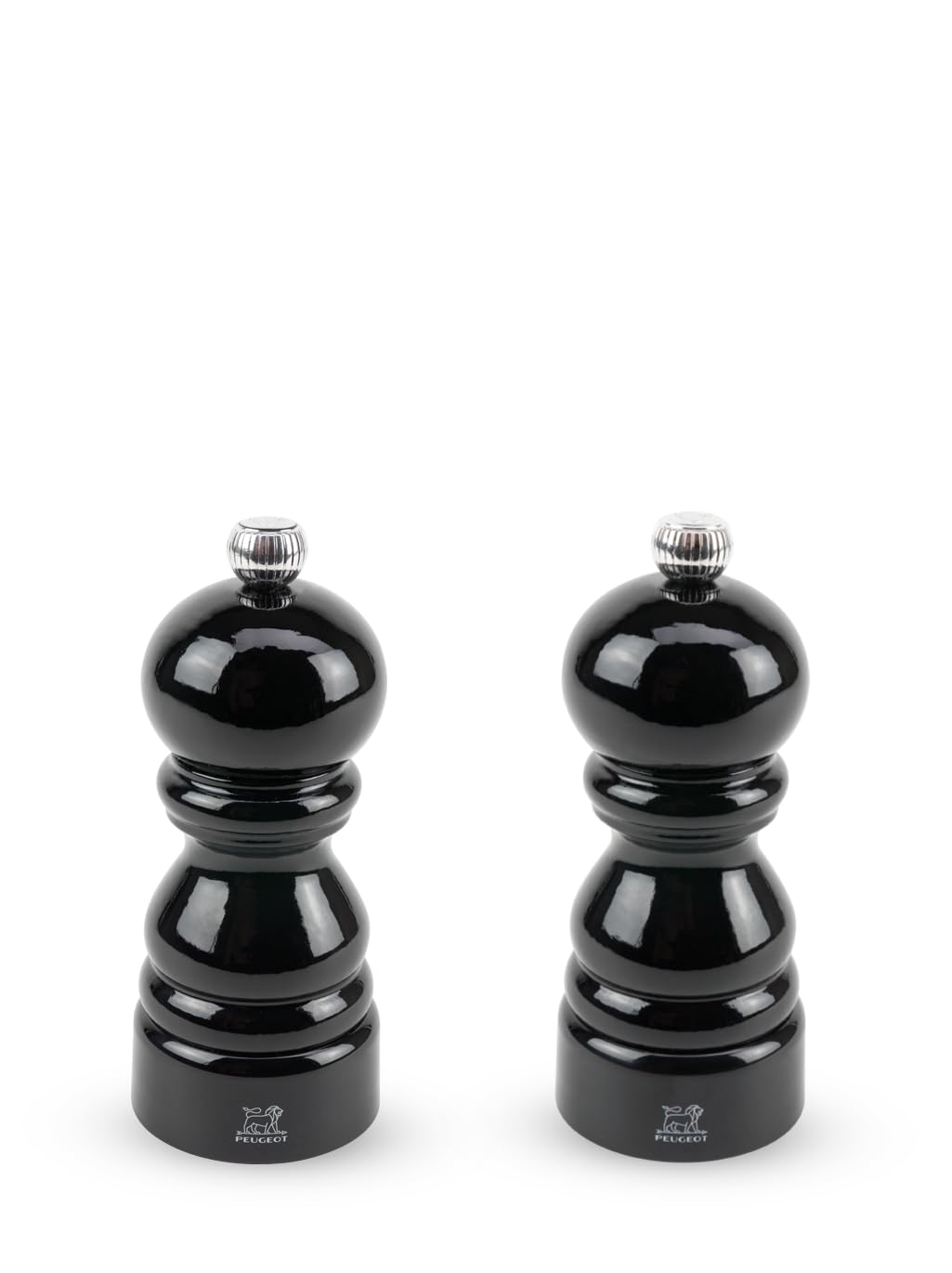 Duo de moulins poivre et sel bois noir 12 cm : l'essentiel de vos repas partagés