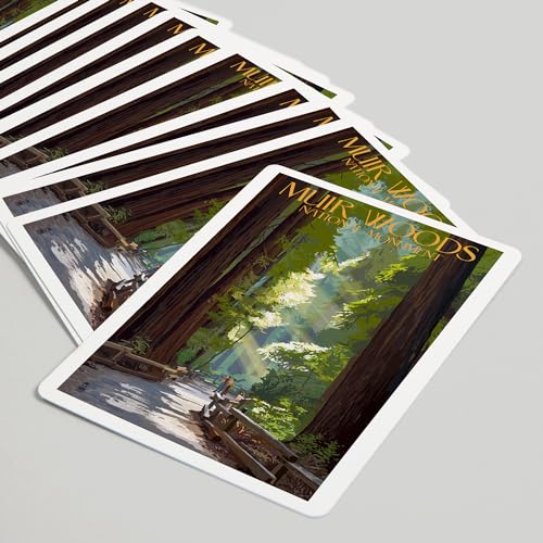 Baraja de 52 naipes tamaño póker Muir Woods miniatura 5