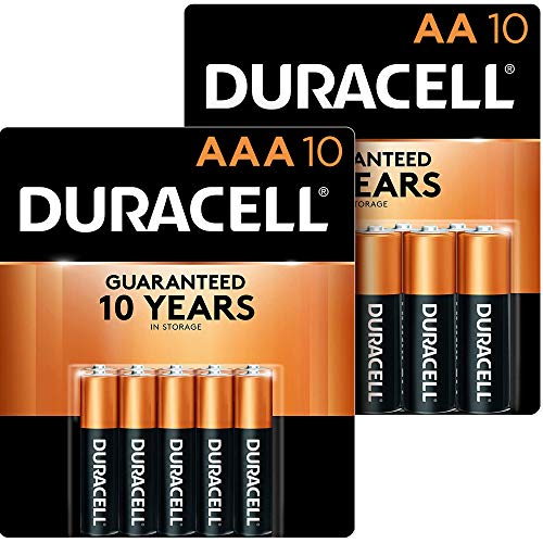 Duracell - CopperTop AA + AAA Alkaline Batteries - long lasting, all-purpose Double A & Triple A battery - 10 Count