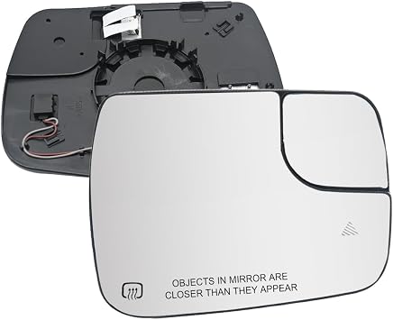 Right Heated Mirror Glass for Ram 1500 2019-2024 Backing Plate