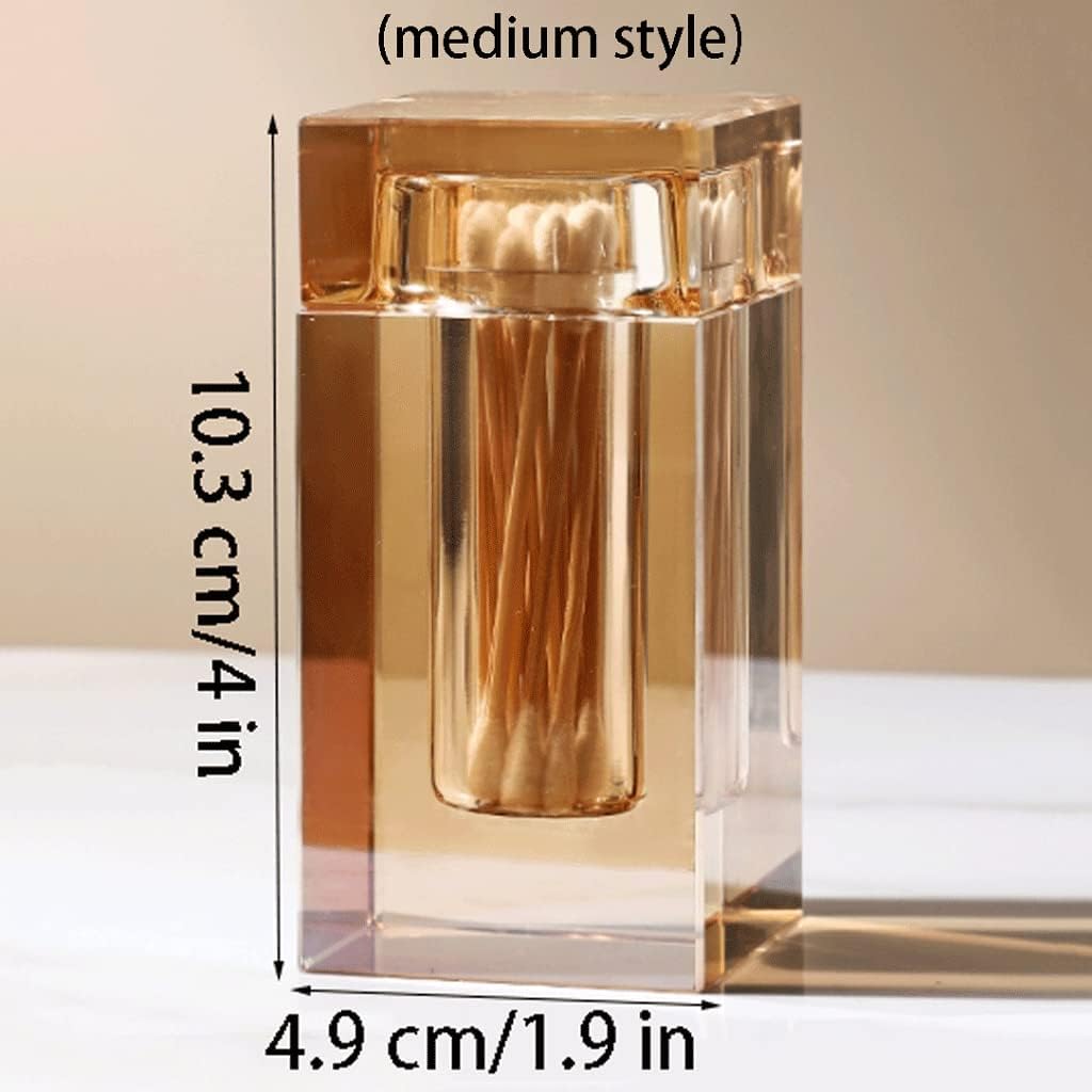 Exquisite Glass Toothpick Holder with Lid Toothpick Dispenser Portable Toothpick Holder Dispenser for Kitchen Restaurant Decorative Sturdy