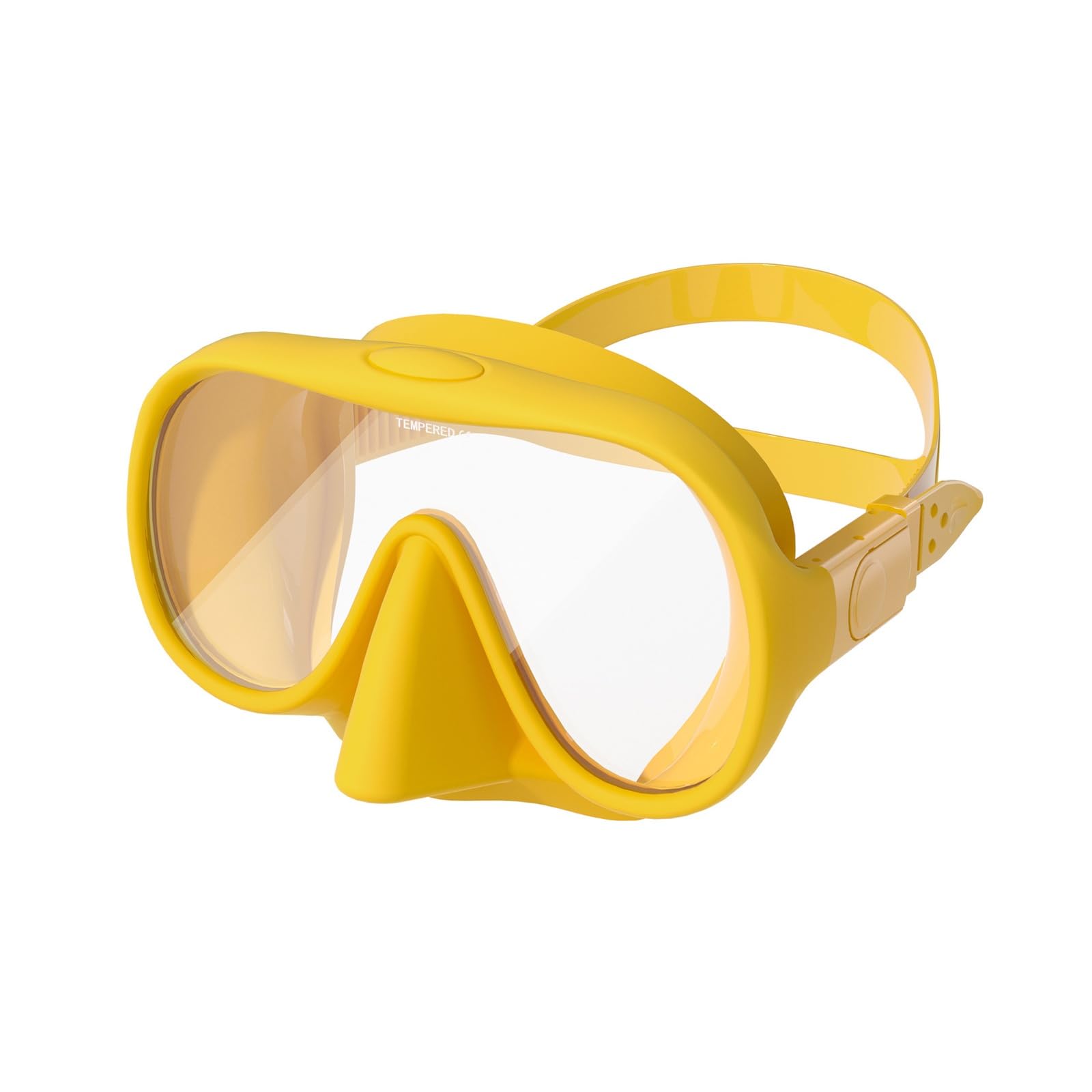Máscaras de Buceo Máscara de Snorkel líquido con Lente antivaho for Buceo para Uso Diario(Jaune)