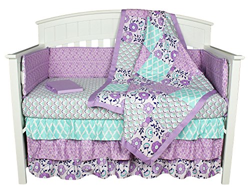 purple crib sheets