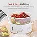 Rosewill Electric Food Steamer with 3 Tiers BPA-Free Stackable, Dishwasher Safe Baskets, 800W with fast steam heating within 40s, Auto shut-off and 60-min timer, 9.5 Quarts Capacity - White